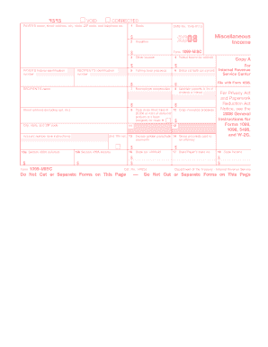 Form 1099-MISC 2008