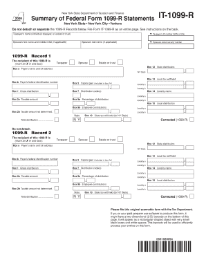 New York State Form IT-1099-R
