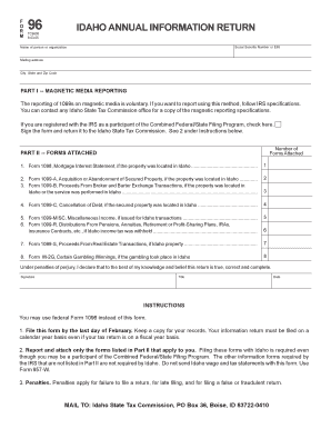 Idaho Annual Information Return