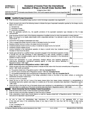 Schedule S Form 1120-F