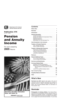 Publication 575 Pension and Annuity Income