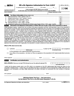 IRS Form 8879-I Signature Authorization