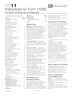 Instructions for Form 1120S
