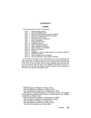 US Tax Court Petition Form