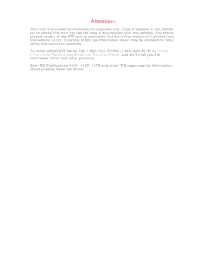 Form 1096 Annual Summary and Transmittal