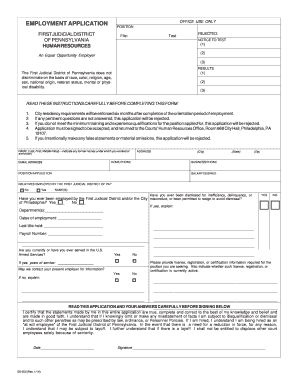 Clerical Assistant Application Form