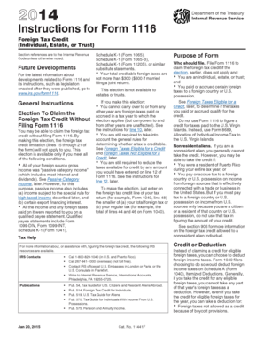 Instructions for Form 1116