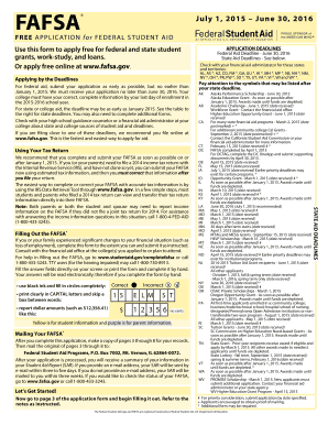 FAFSA Application for Federal Student Aid