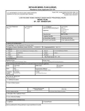 Low Income Home Energy Assistance Program Model Plan