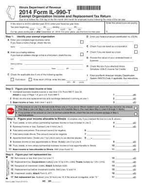 Illinois Exempt Organization Income and Replacement Tax Return