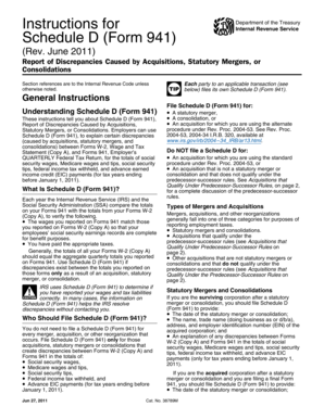 Instructions for Schedule D (Form 941)