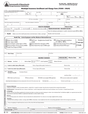 Municipal Insurance Enrollment and Change Form