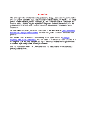 IRS Form W-3SS Transmittal of Wage and Tax Statements 2012