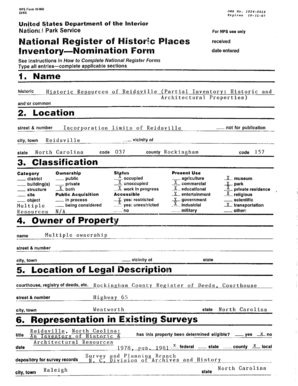National Register of Historic Places Inventory-Nomination Form
