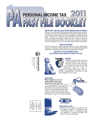 Pennsylvania TeleFile Worksheet