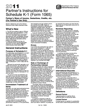 Partner’s Instructions for Schedule K-1 (Form 1065)