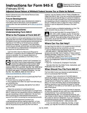 IRS Form 945-X