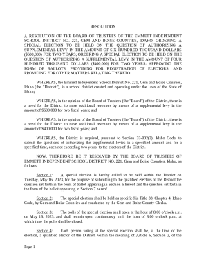 SAMPLE ELECTION BALLOT Doc Template | pdfFiller