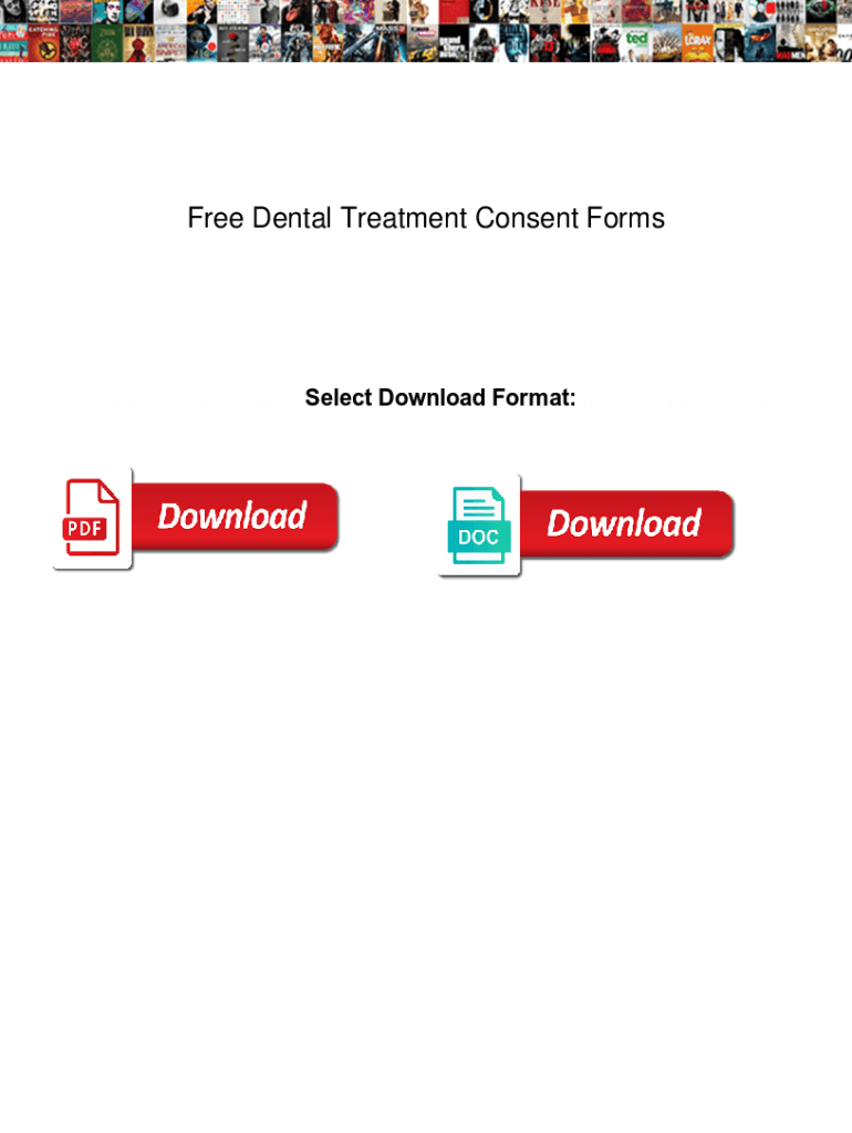 Fillable Online Free Dental Treatment Consent Forms. Free Dental ...
