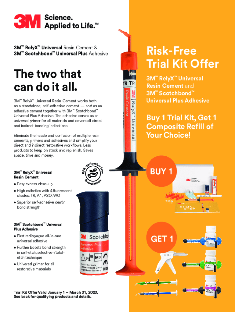 Fillable Online RelyX Universal Resin Cement Ultimate Dental Fax