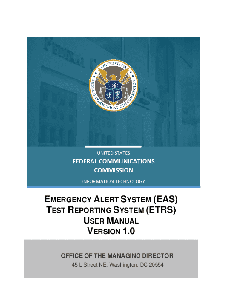Fillable Online EAS Test Reporting System: EAS Participants Must ...