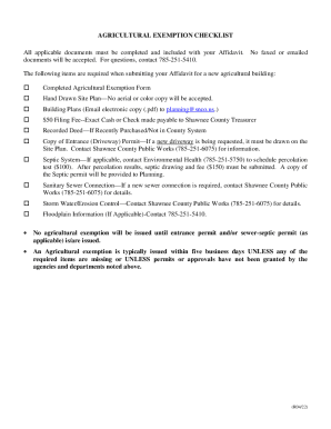 Fillable Online AGRICULTURAL EXEMPTION AFFIDAVIT Fax Email Print ...