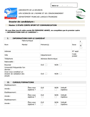 UFR Sciences de l'Homme et de l'Environnement - UFR ...