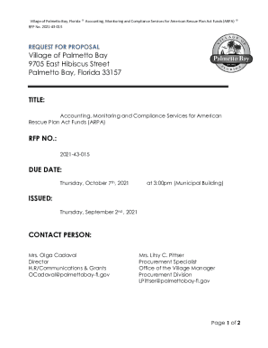 Purchasing DepartmentCity of Palmetto, FL