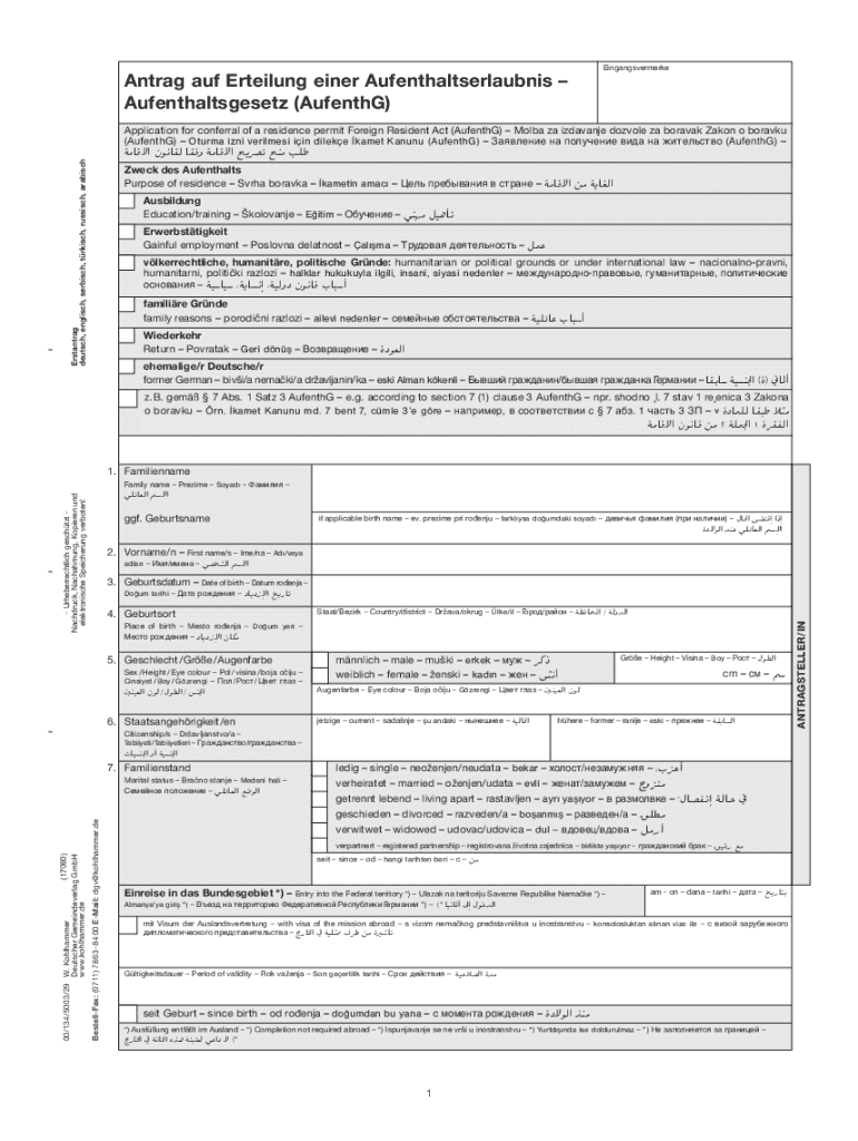 Ausf llbar Online Fiktionsbescheinigung Fictional Certificate 