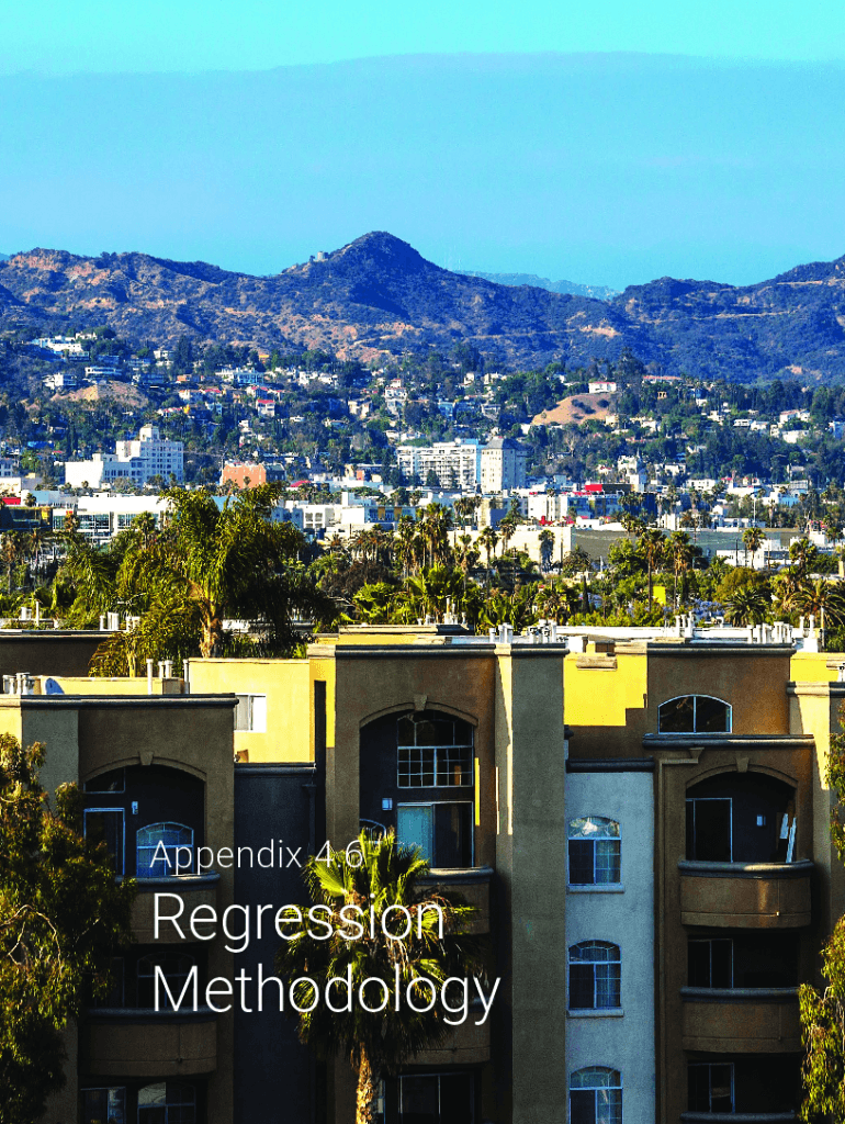 Fillable Online Regression Methodology - Los Angeles City Planning Fax ...
