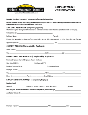 Fillable Online Rental History Verification Form Pdf (2023) Fax Email Print - pdfFiller
