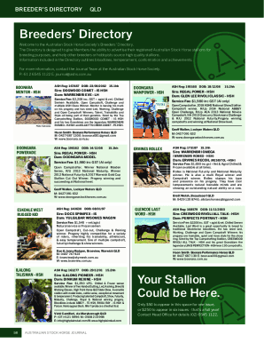 The Australian Stock Horse Society - Email Format