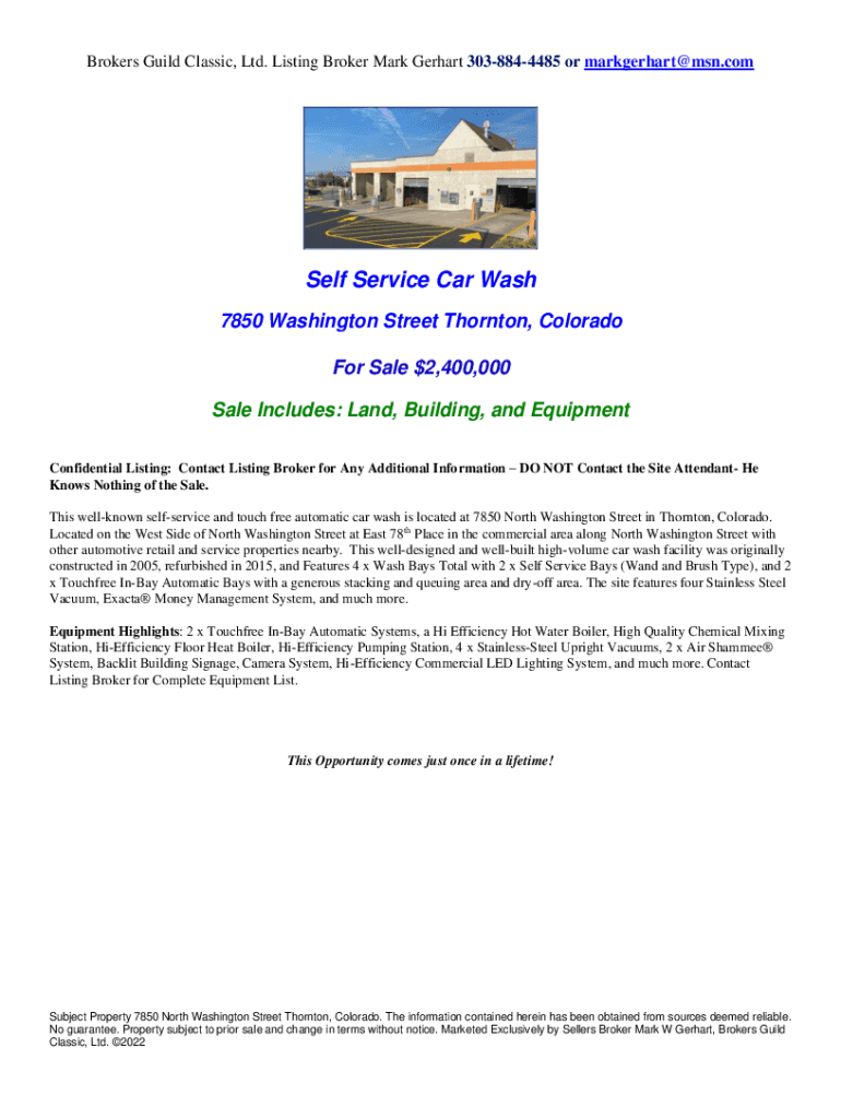 Fillable Online Mark Gerhart Commercial Real Estate Listings
