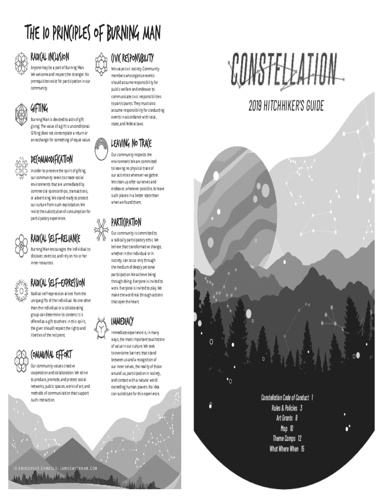 Fillable Online Applying the 10 Principles of Burning Man to the ...