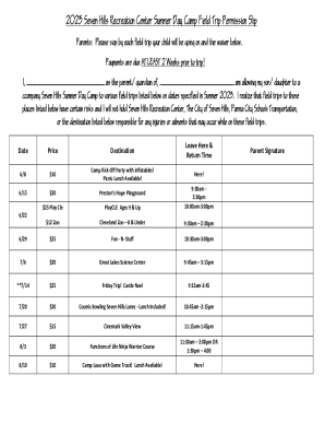 Seven Hills Parks and Recreation Department