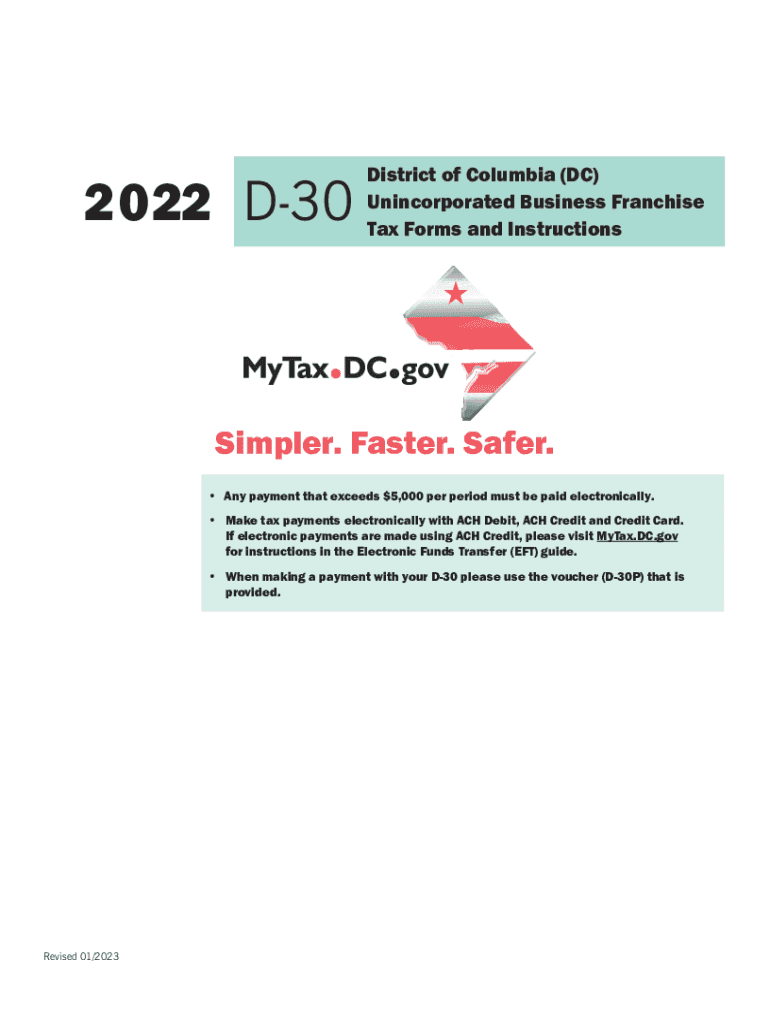 2021 D-30 - Office of Tax and Revenue - DC Preview on Page 1