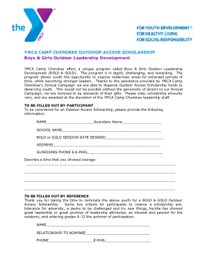 Fillable Online Cherokee Outdoor YMCA to celebrate 30 years of serving ...