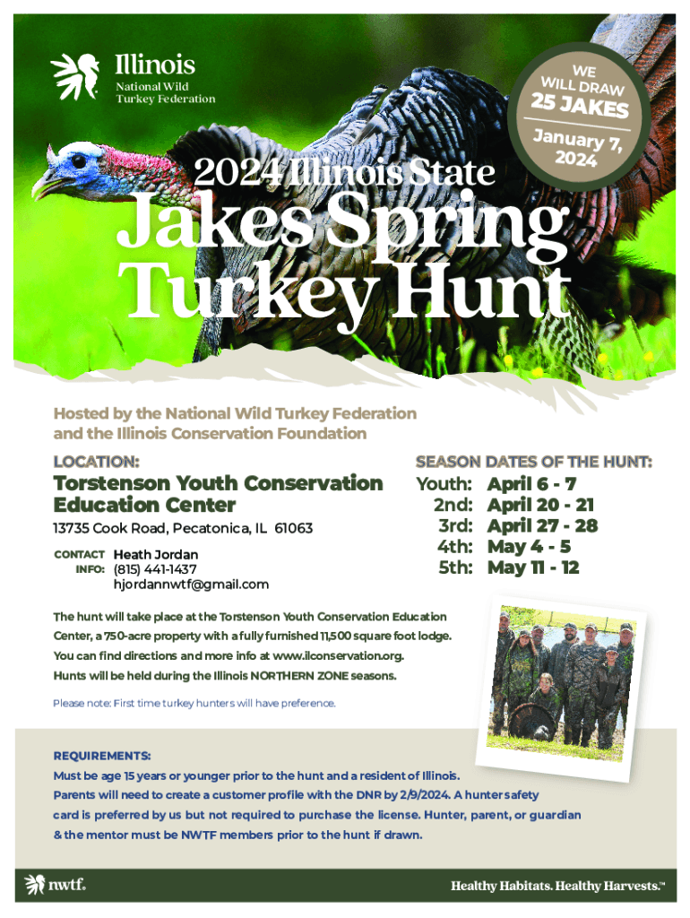 Fillable Online 2023 SPRING WILD TURKEY HUNTING INFORMATION SHEET Fax