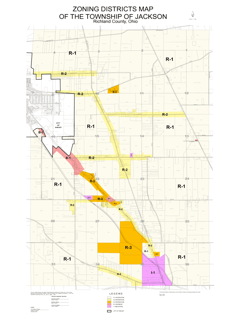 Fillable Online CITY OF JACKSON, OHIO Official Zoning District Map Fax