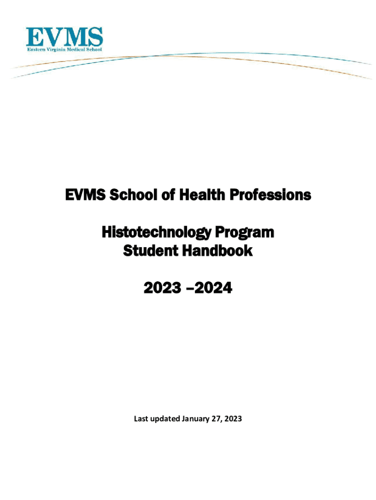 Fillable Online Histotechnology Program Student Handbook Fax Email Print pdfFiller