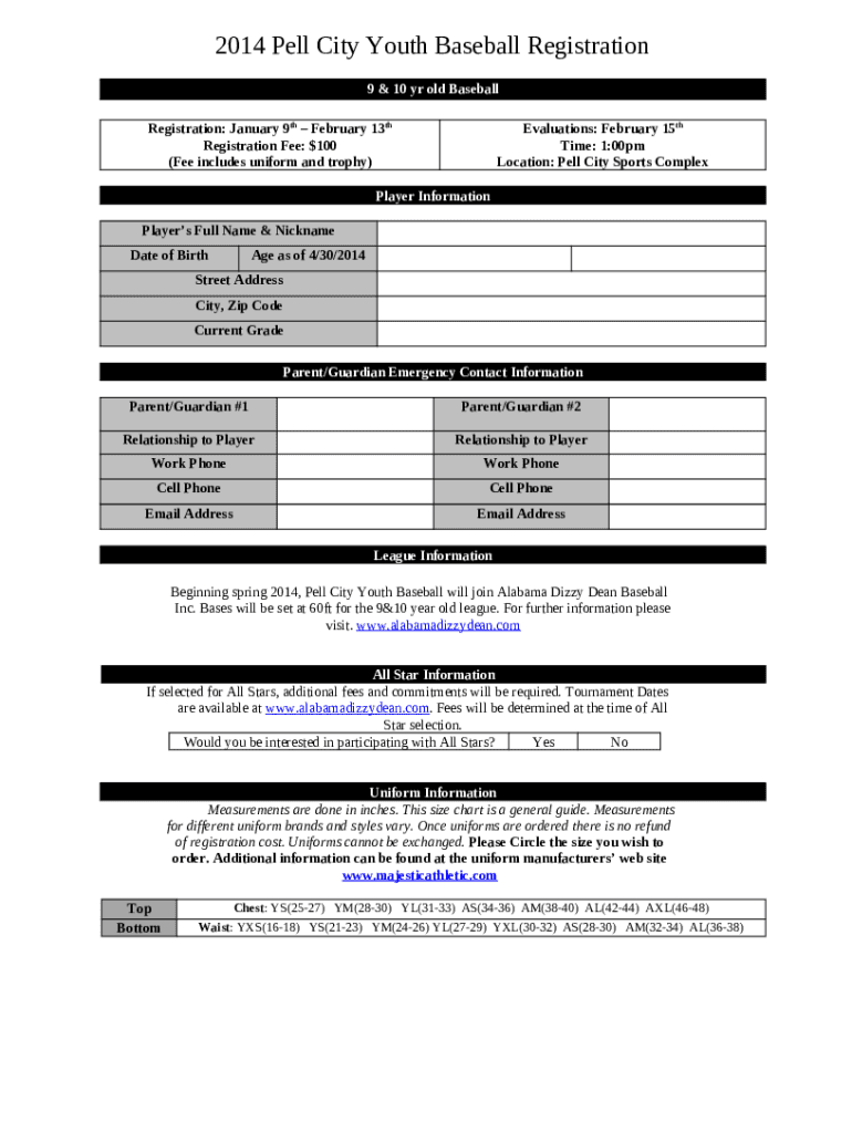 World's Largest Baseball Scouting Service Doc Template pdfFiller