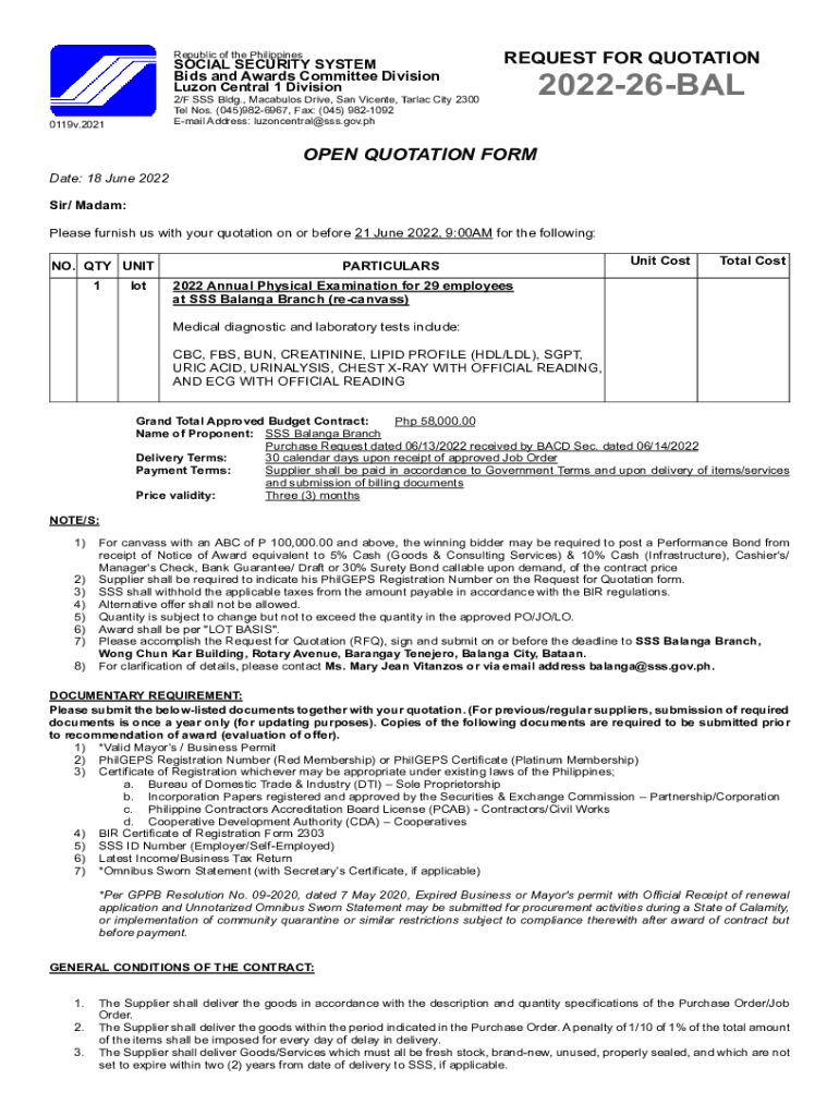 Fillable Online Please furnish us with your quotation on or before 21