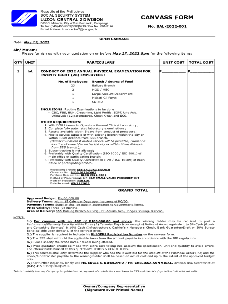 Fillable Online Please furnish us with your quotation on or before May