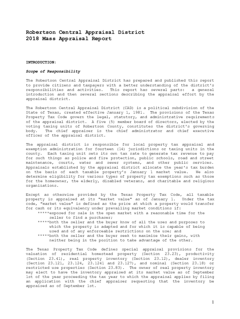 Fillable Online Robertson County Tax AssessorCollector Fax Email Print