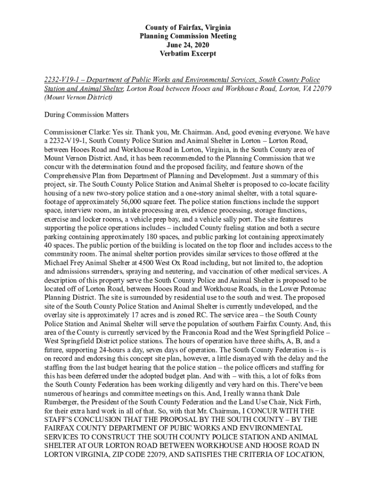 Fillable Online South County Police Station and Animal Shelter Fax Email Print pdfFiller