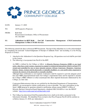 Qualification Statement for Construction Management ...