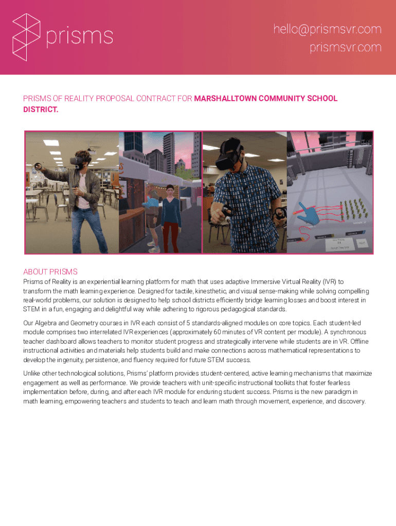 Fillable Online Prisms VR is Launching Math Learning