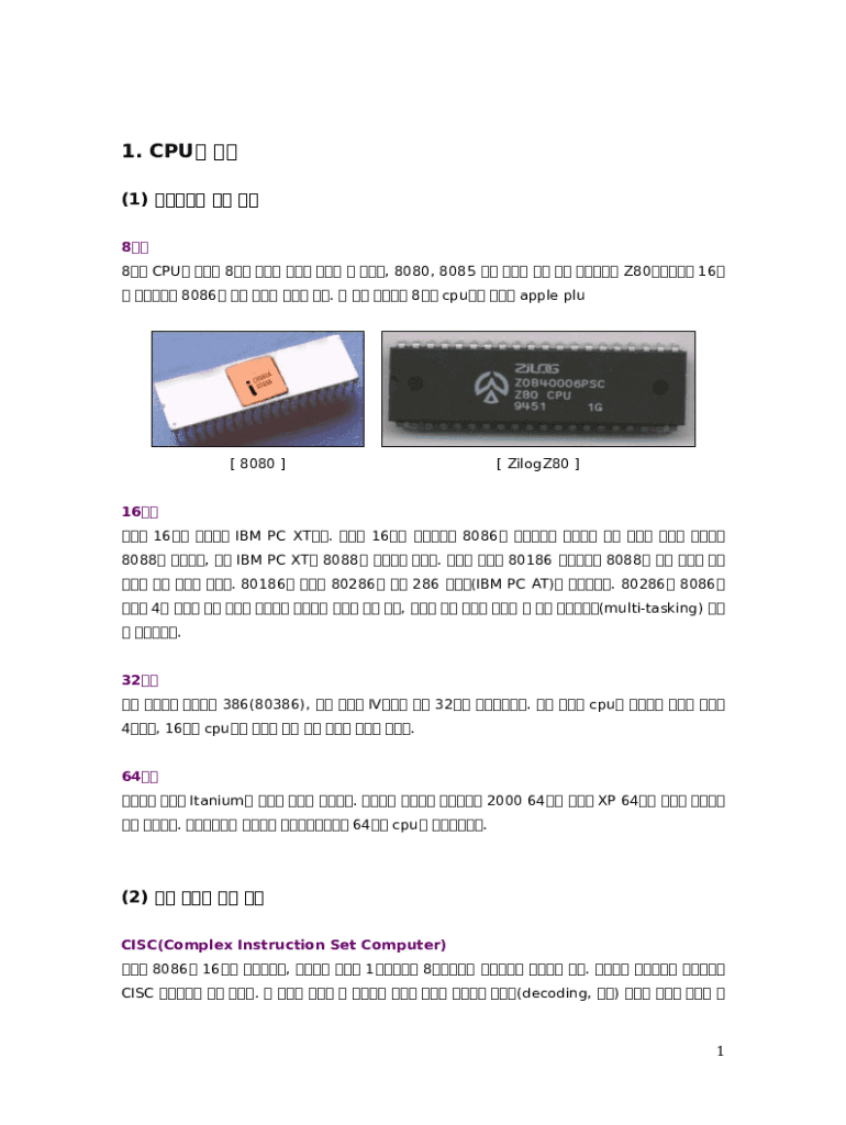 What's the difference between a 8085 processor and a Z80? Doc Template