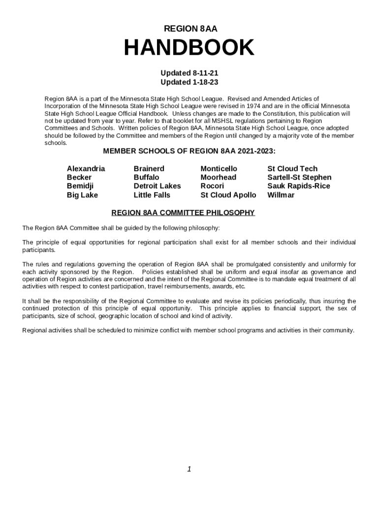 UPDATED New Minnesota State High School League Doc Template