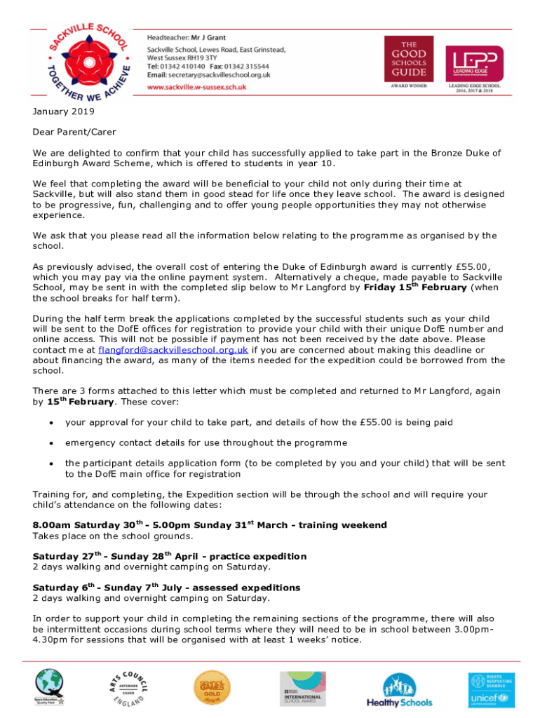 dear parent or parents